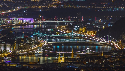 Budapest hídjai éjjel