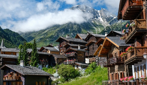 Jellegzetes svájci tájkép (Grimentz)