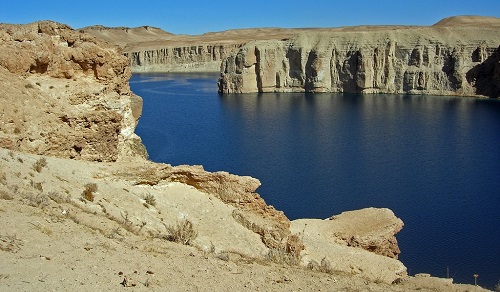 A Band-e Amir tórendszer egyik része (Afganisztán első nemzeti parkja)