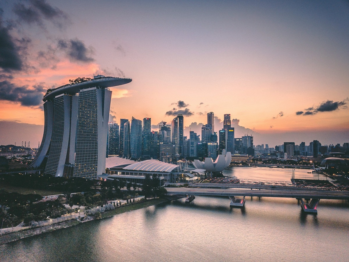 Szingapúr látképe (illusztráció)