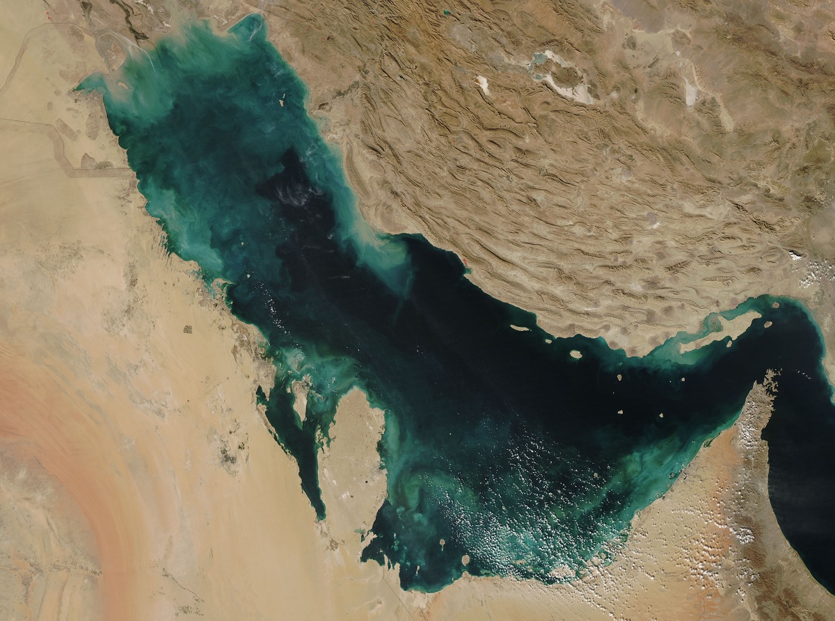 A Perzsa- vagy Arab-öböl műholdfelvételen (illusztráció)