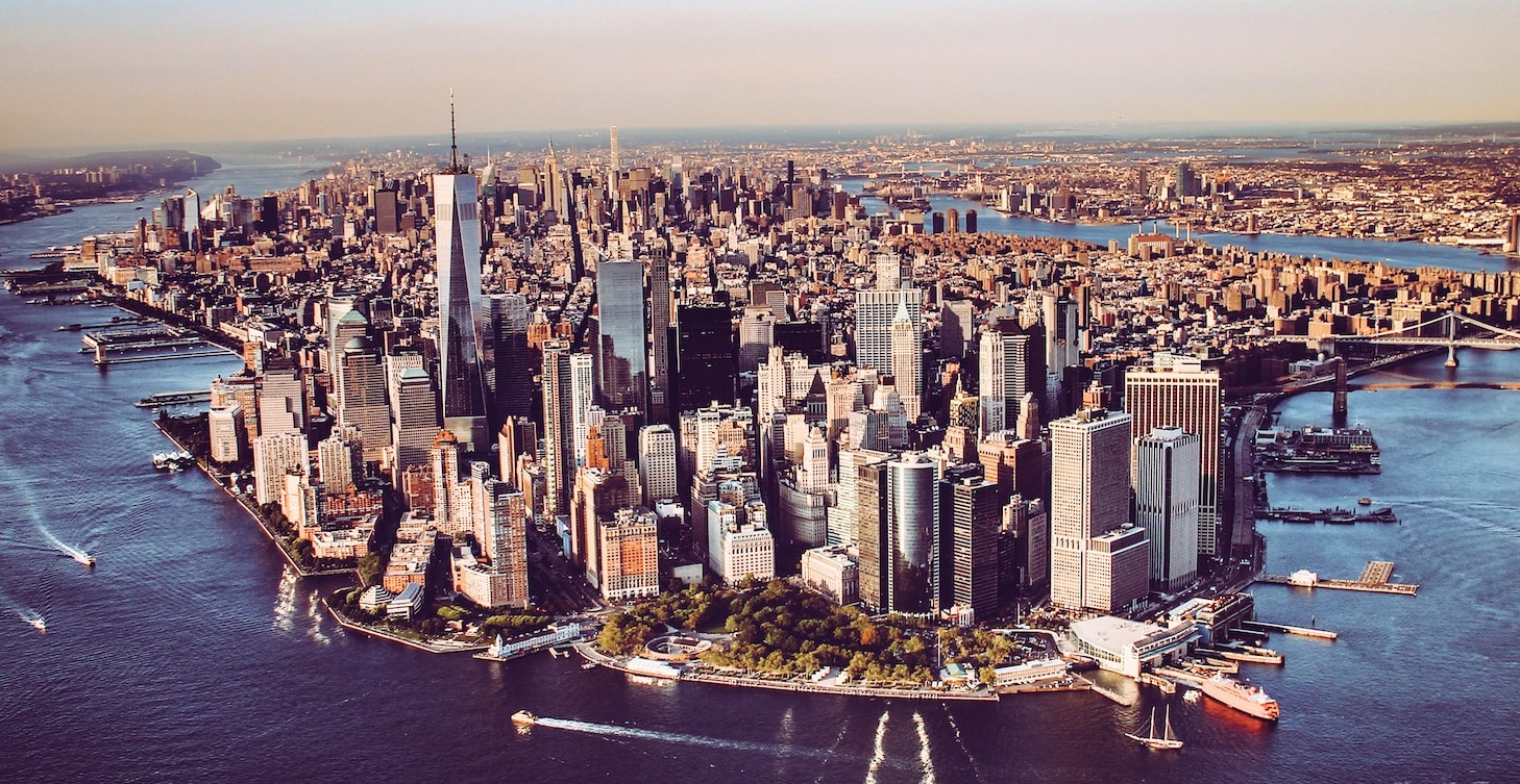 A New Yorkhoz tartozó Manhattan látképe (illusztráció)