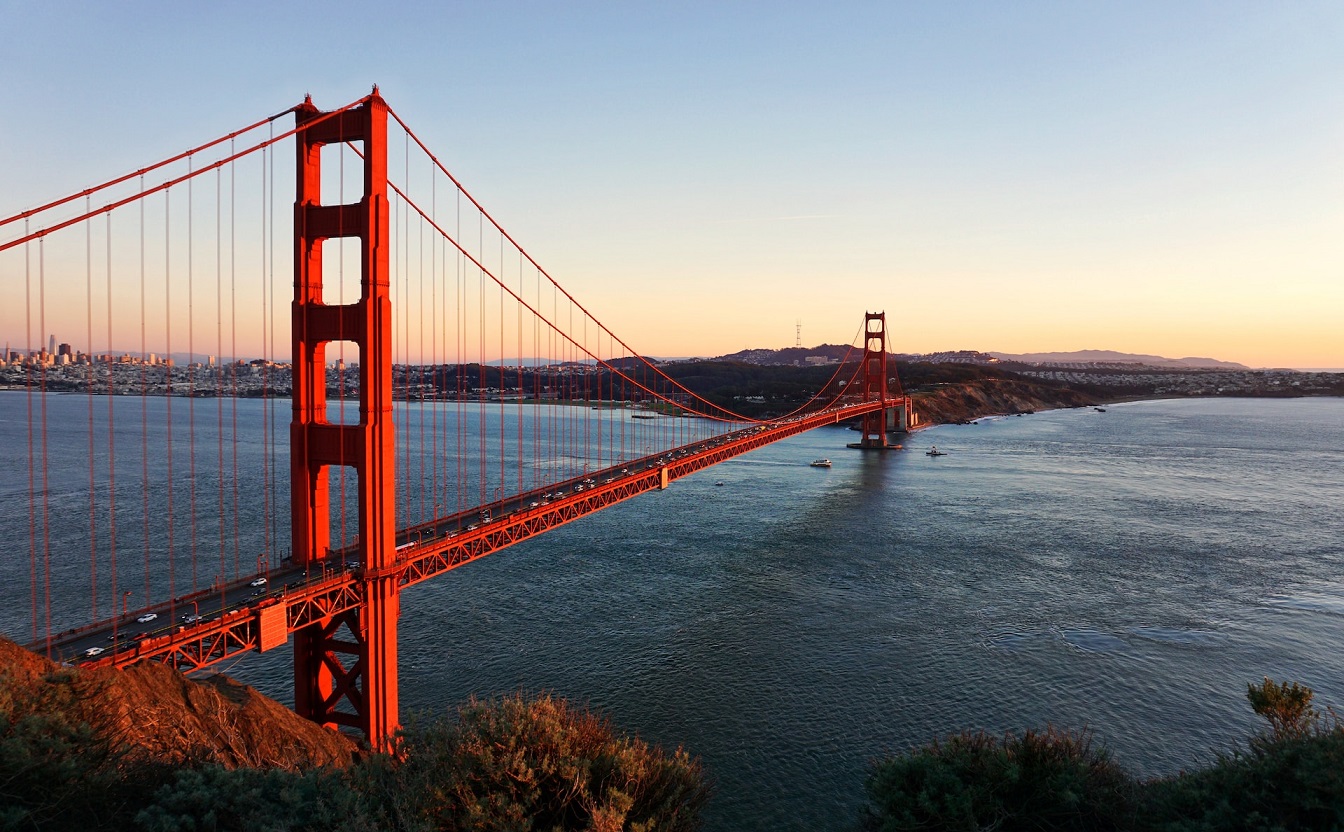 A Golden Gate híd San Franciscónál